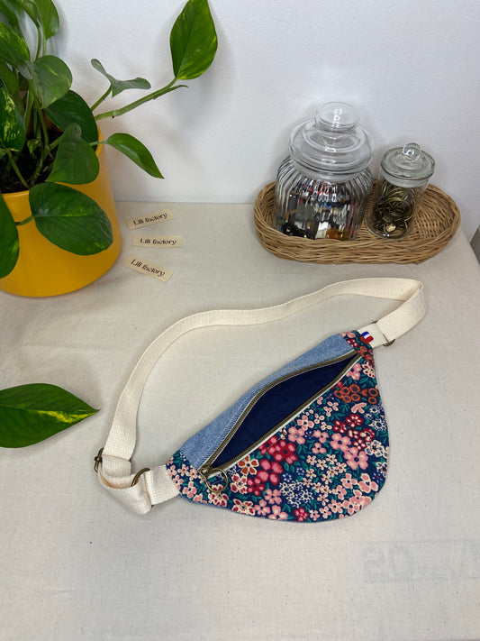 🐒 Sac banane enfant - jean upcyclé