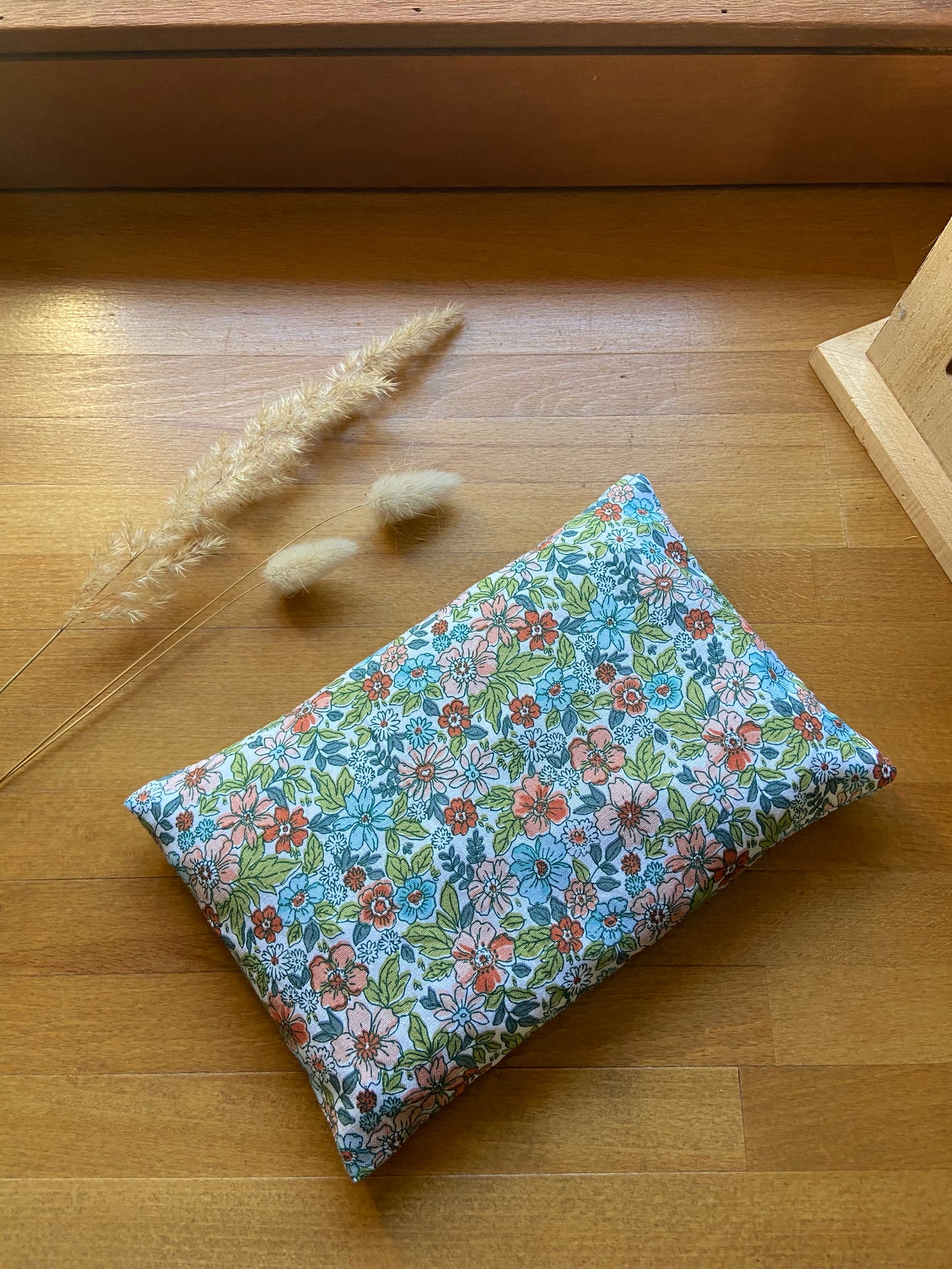 🌿 Bouillotte déhoussable en coton – Garnie de noyaux de cerise